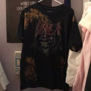 Bleached black t shirt